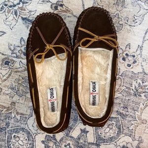 Brown Minnetonka Moccasins